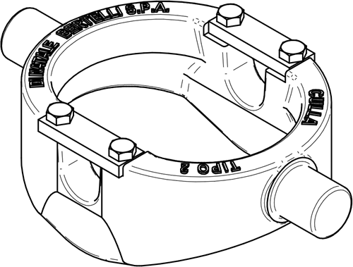 CRADLE FOR TELESCOPIC CYLINDER (10 TONNES)